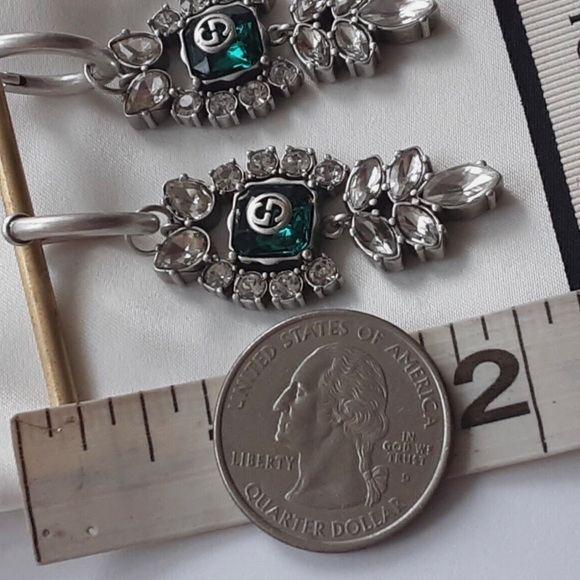 GUCCI Crystal interlocking GG earrings - Picture 6 of 6